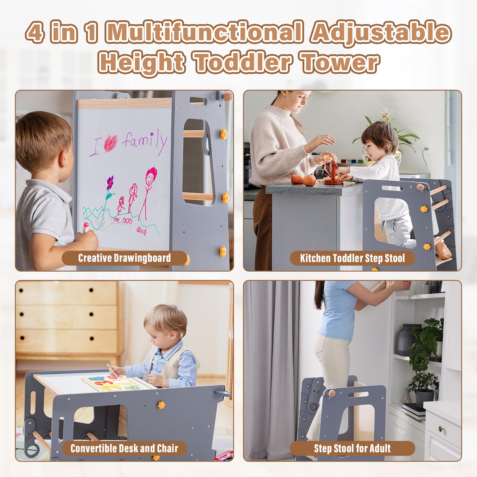 Кухонная башня для малышей 4 в – обзор и цена Toddler Learning Tower