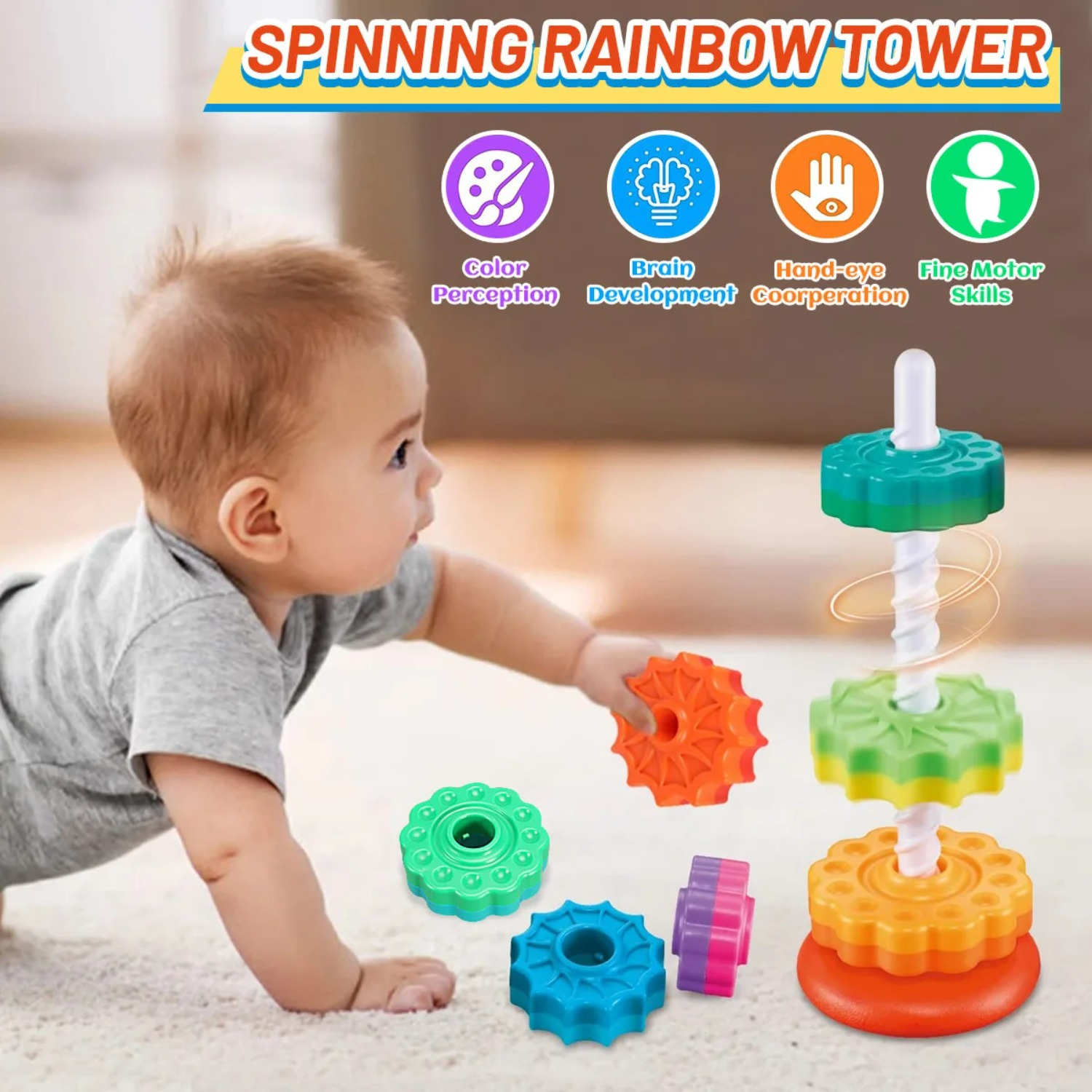 Вращающаяся игрушка-головоломк – обзор и цена Toddler Learning Tower